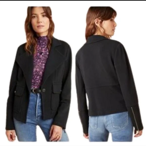 Anthropologie Sylvia Surin Ponte Knit Blazer Jacket - Picture 10 of 11